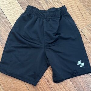 Black Kids Athletic Shorts
